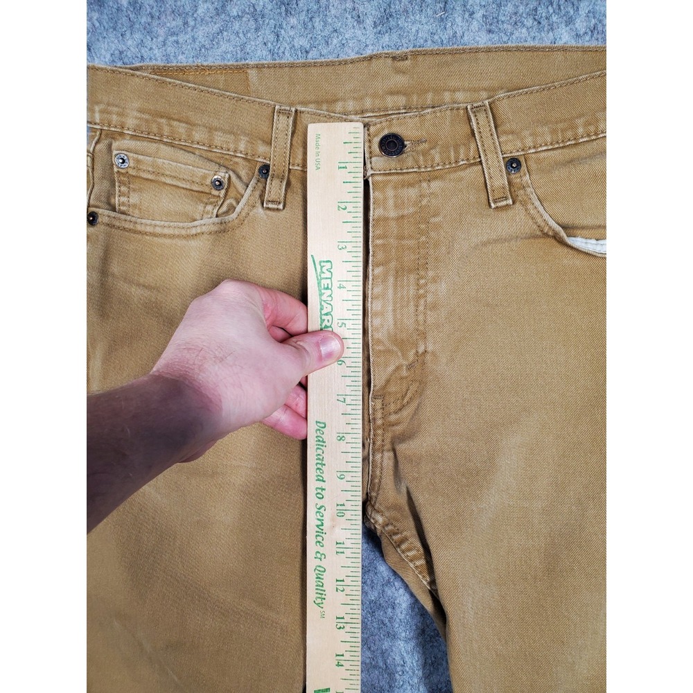 Levis 513 Jeans Mens 32x30* Brown Slim Straight Denim Stretch Pants Casual - Picture 13 of 16